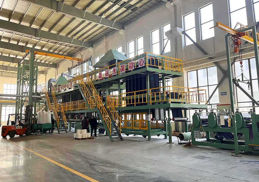 晶達第二條瀝青瓦生產線試產成功！