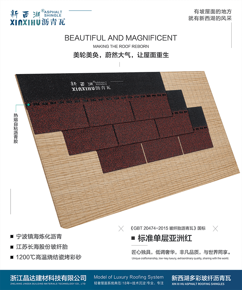 標準單層亞洲紅組合效果 標準單層亞洲紅組合效果